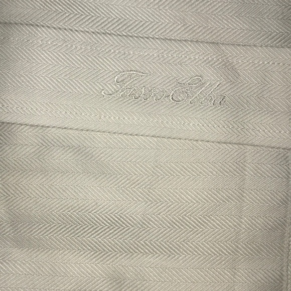 Tasso Elba Slim-Fit Non-Iron Herringbone Shirt - Picture 4 of 7